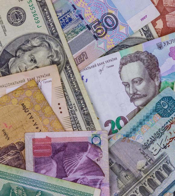 money from around the world